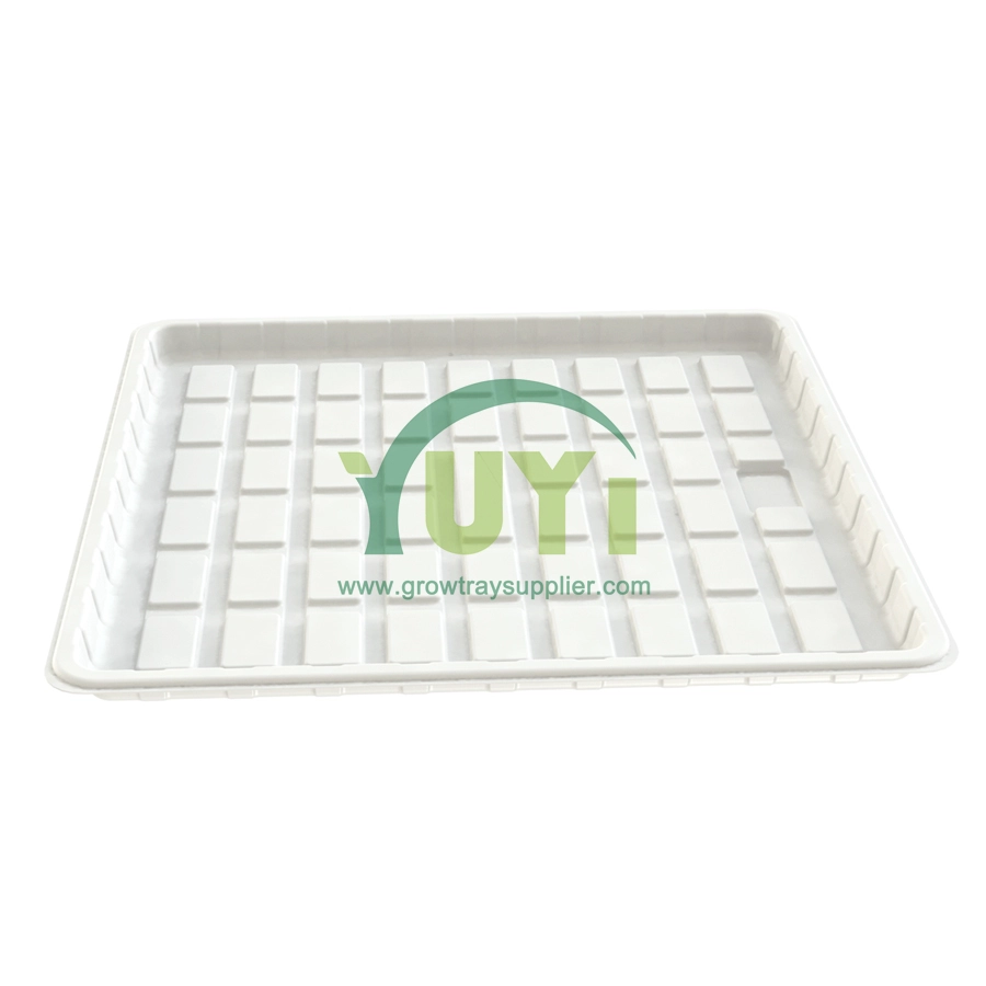 Greenhouse Plants Growing Rolling Bench Rack White Deep ABS Plastic Hydroponic Flood Ebb and Flow Tables