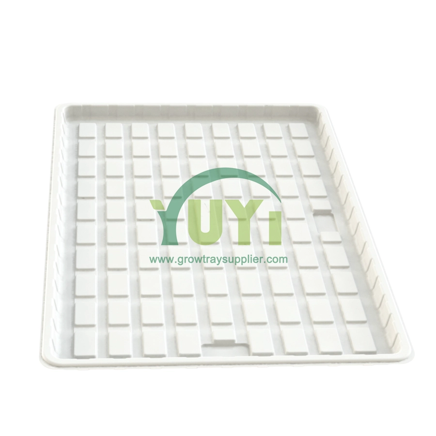 Greenhouse Plants Growing Rolling Bench Rack White Deep ABS Plastic Hydroponic Flood Ebb and Flow Tables