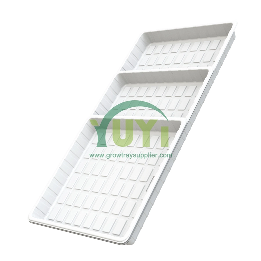 2x4 3x3 4x4 4x8 Microgreens Multilayer Grow Jedwali Nyeupe Nyeusi Plastic Shallow Hydroponic Ebb Flow Tray