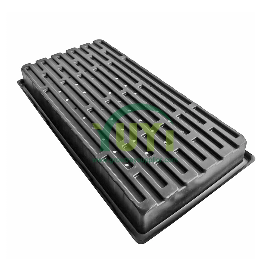 Greenhouse Nursery Heavy Duty Microgreens Seedling Sprouting Plastic 1020 Bottom Trays With and Without Holes