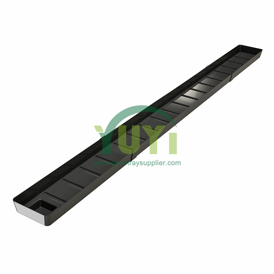 New Designed 160mm NFT System Hydroponic Plastic Trough With Ridges Bottom for Agriculture Planting