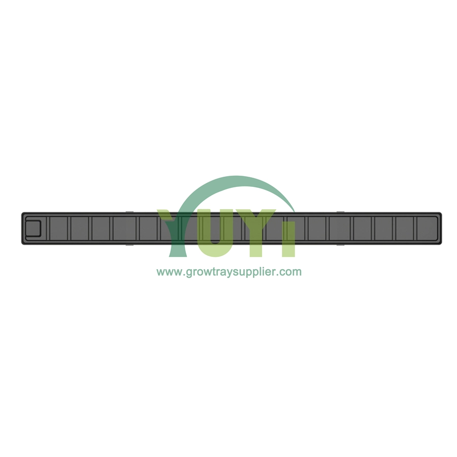 New Designed 160mm NFT System Hydroponic Plastic Trough With Ridges Bottom for Agriculture Planting