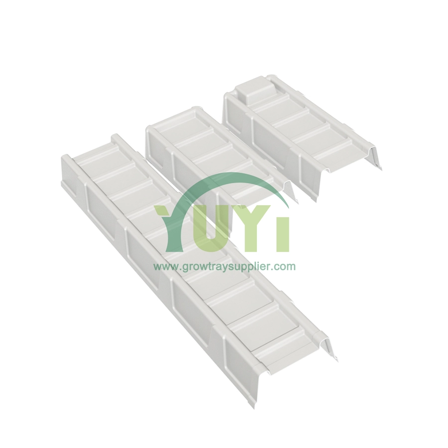 Système hydroponique vertical pour les fraises et légumes | ABS Gutting en plastique pour la serre et l'utilisation de la ferme