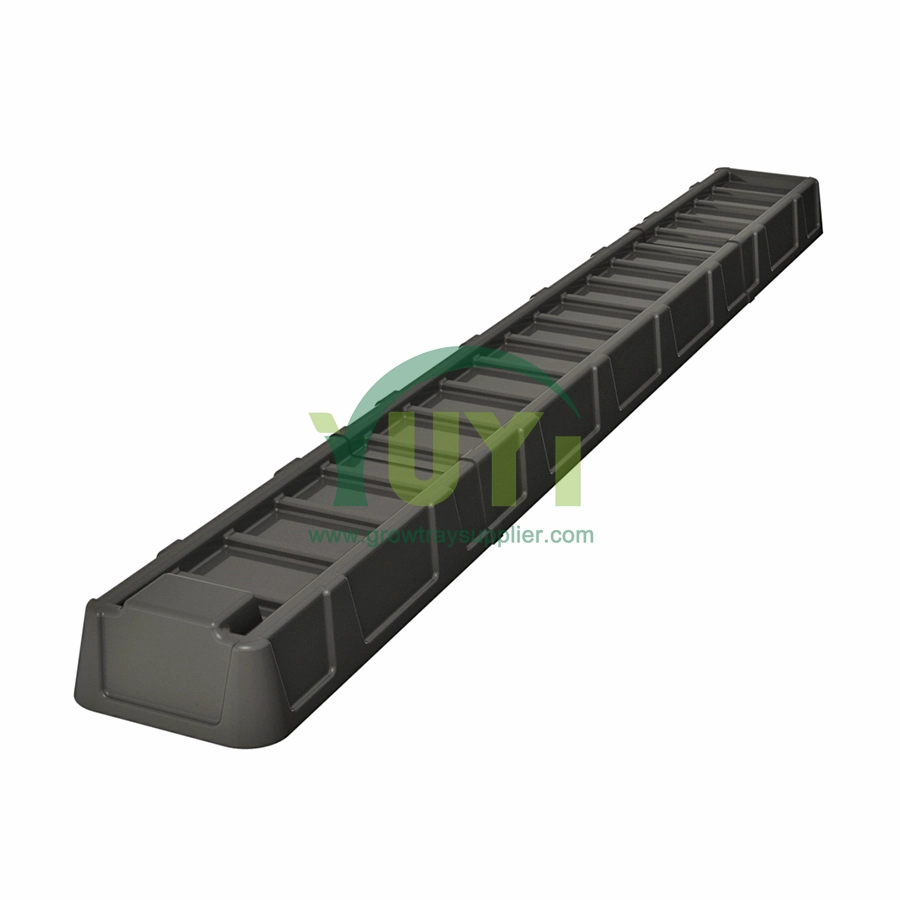 Vertical Hidroponik Aquaponic Gutter Channel System Hydroponic NFT Gully for Indoor Microgreens Growing