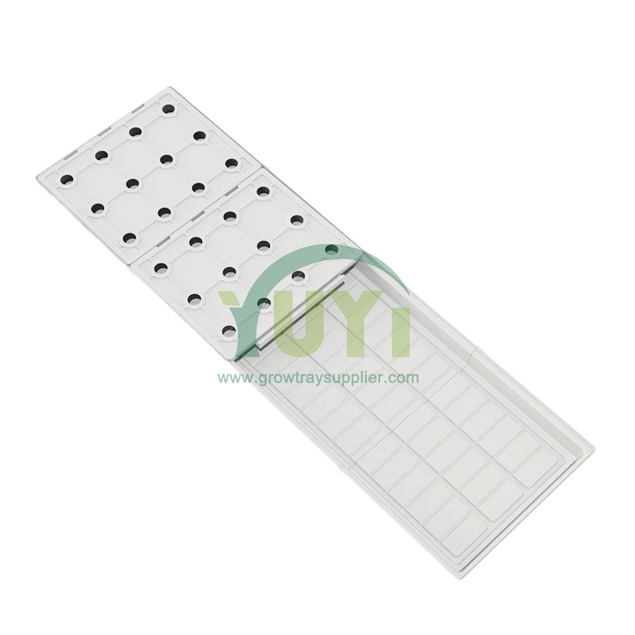 Bandeja de inundação de canteiro de brechas de prateleira grande de plástico ABS para fazendas verticais de cultivo de plântulas hidropônicas verticais de fazenda hidropônica cultivação vertical