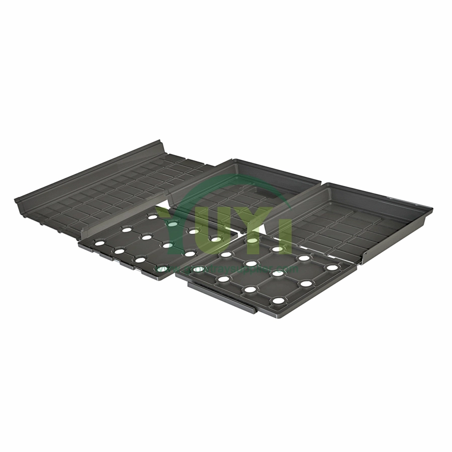 Custom Large Infinite 2x4 2x6 2x8 Abs พลาสติก Hydroponic Ebb และถาดตารางท่อระบายน้ำไหลพร้อมฝาสำหรับ Grow Bed