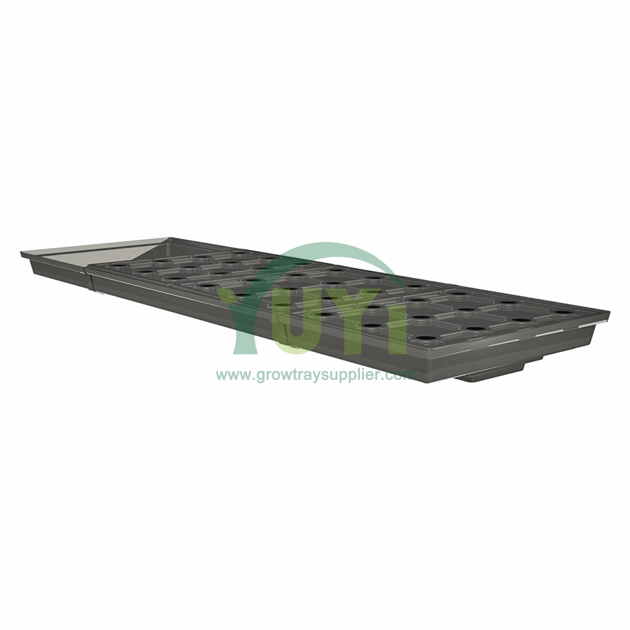 Custom Large Infinite 2x4 2x6 2x8 Abs พลาสติก Hydroponic Ebb และถาดตารางท่อระบายน้ำไหลพร้อมฝาสำหรับ Grow Bed