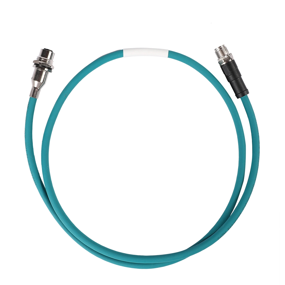 M12 x kodiertes Kabel für die Frontplattenmontage