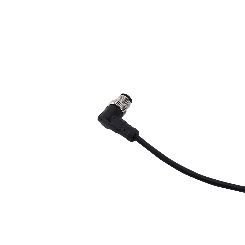 M12 4-poliger Stecker, abgewinkelte, kundenspezifische Kabelkonfektionen