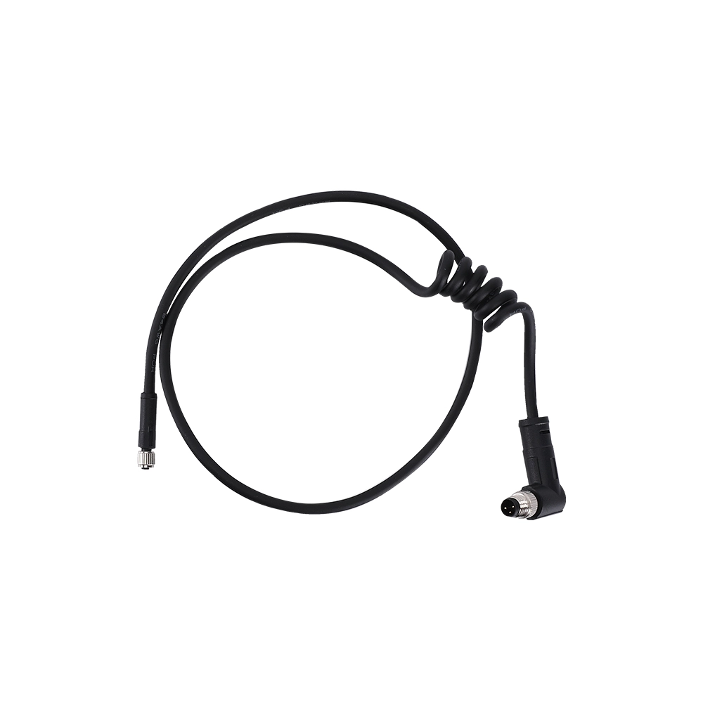 Cordon de bobine rétractable connecteur femelle à angle droit M5
