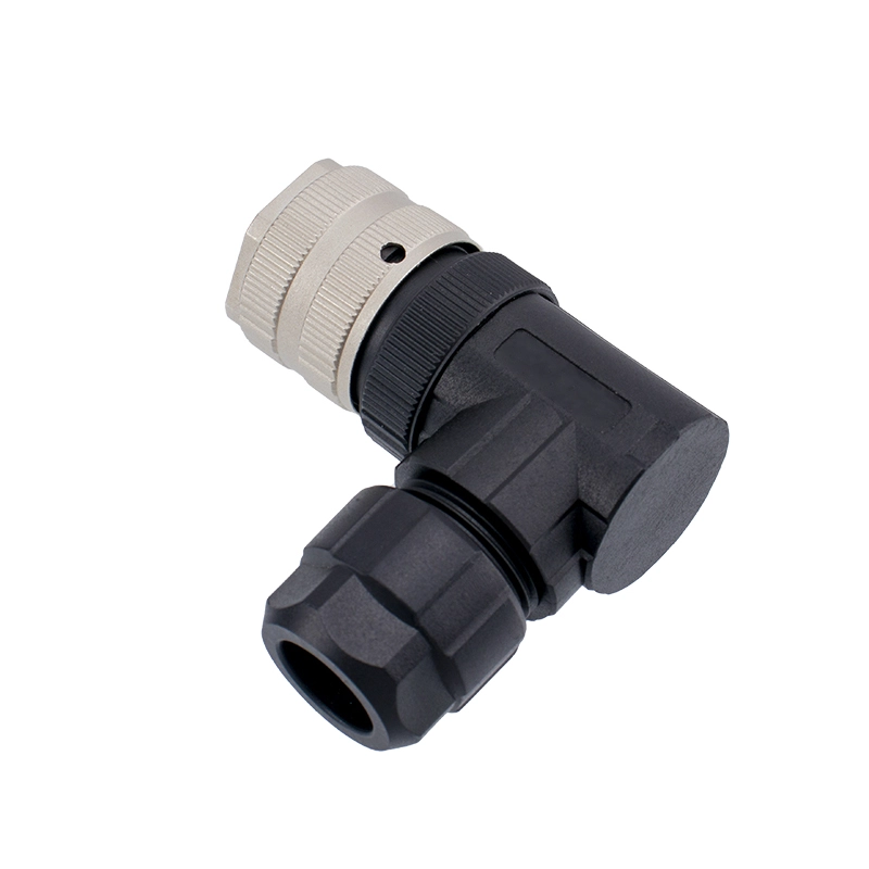 7/8 4 pin female right angle connector