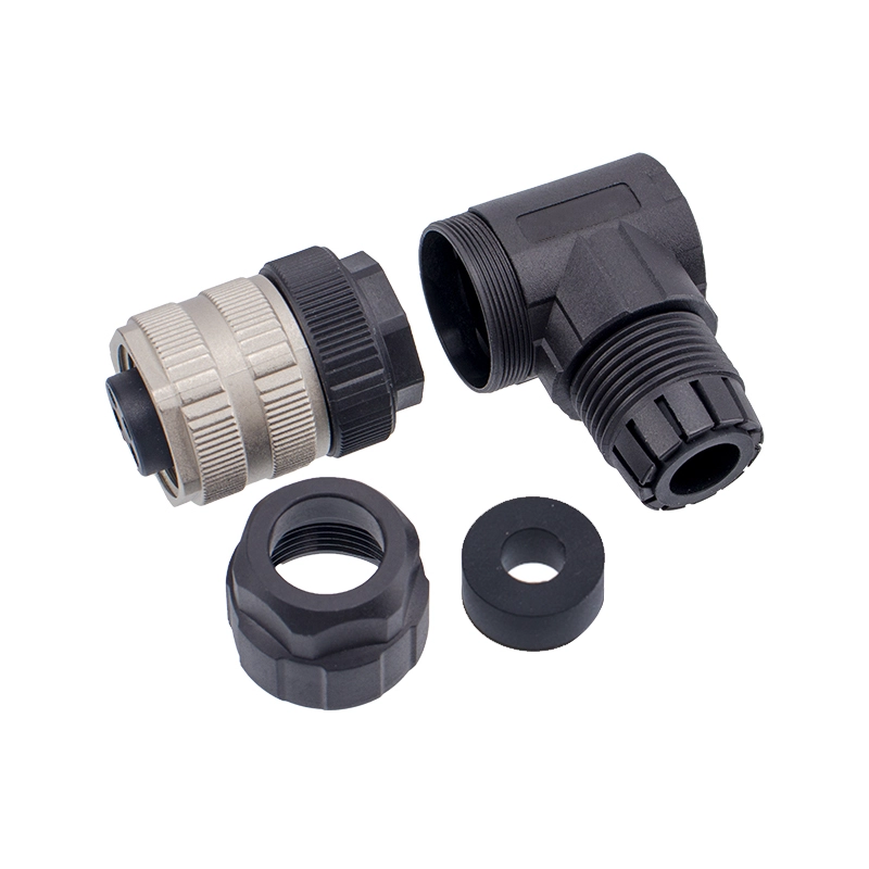 7/8 4 pin female right angle connector