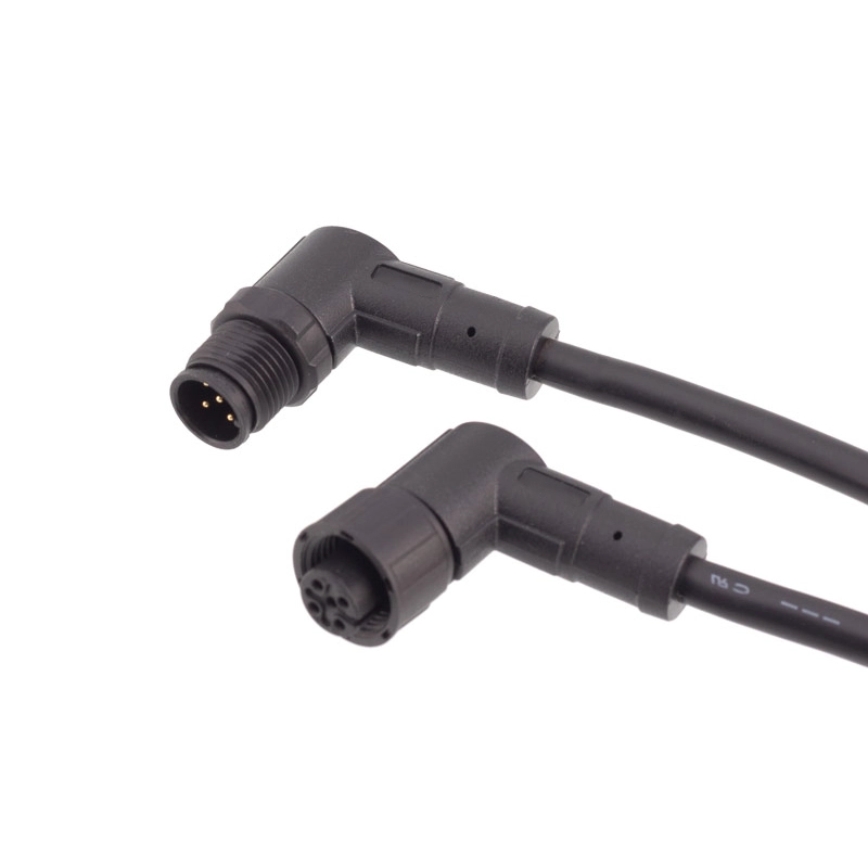 M12 5-poles plastic screw connector cable