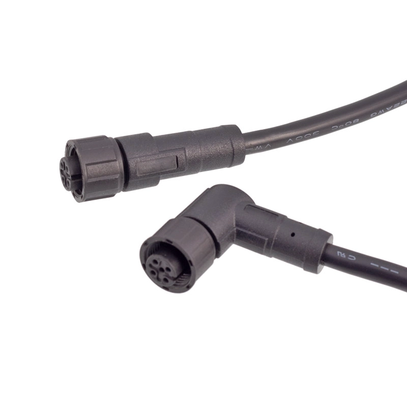 M12 5-poles plastic screw connector cable