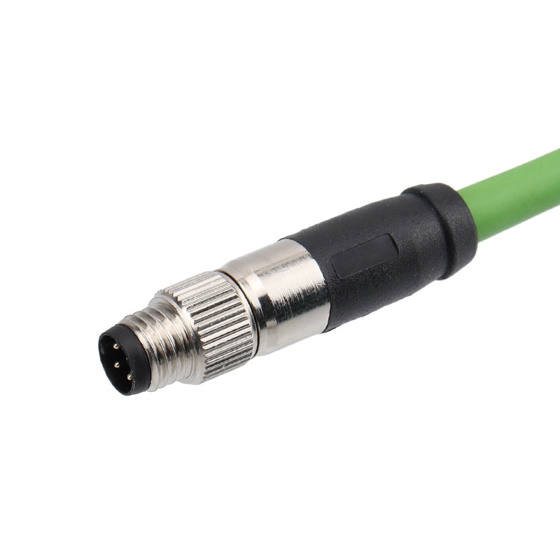 M8 3 4 5 6 8-pinowy, prosty, ekranowany kabel tłumiący