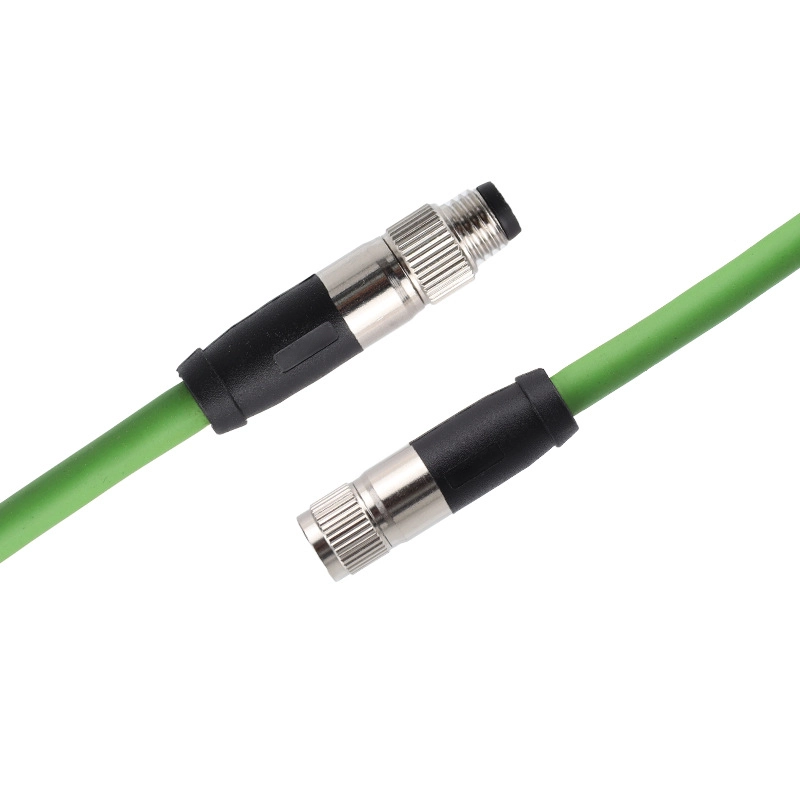 M8 3 4 5 6 8-pinowy, prosty, ekranowany kabel tłumiący