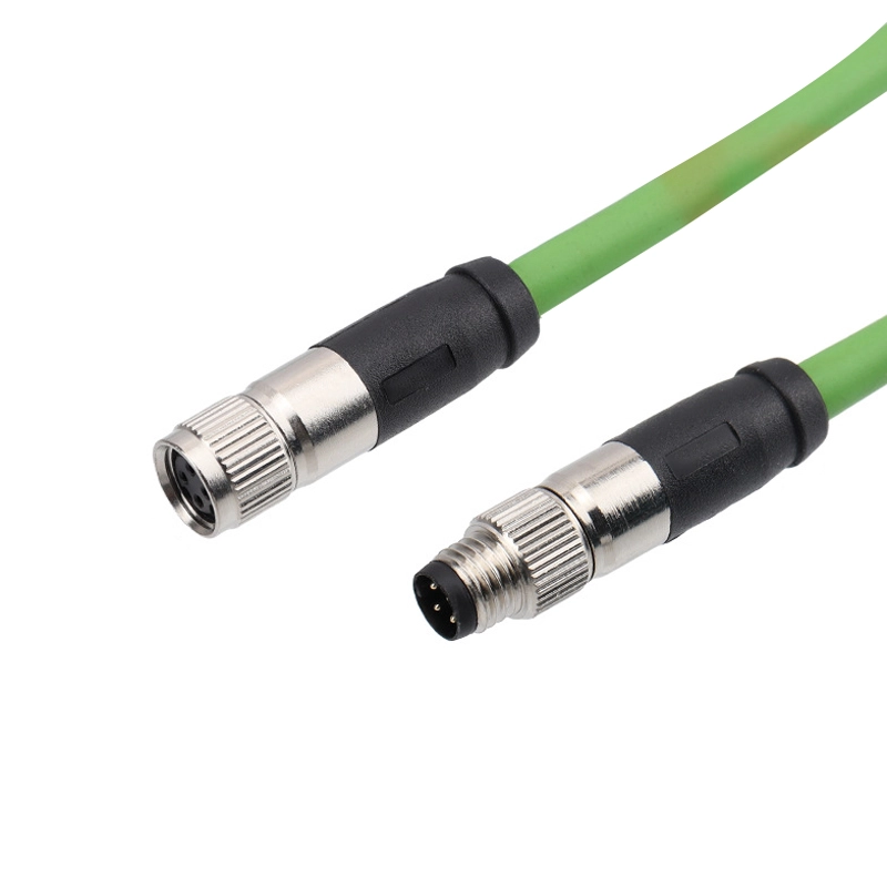 M8 3 4 5 6 8-pinowy, prosty, ekranowany kabel tłumiący
