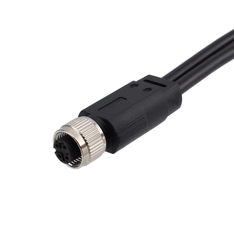 M12 3 4 5-polige Y-Kabel-Buchsen-Kabelbaugruppen
