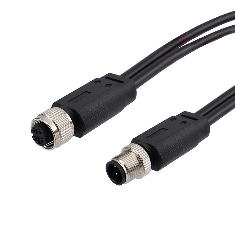 M12 3 4 5-polige Y-Kabel-Buchsen-Kabelbaugruppen