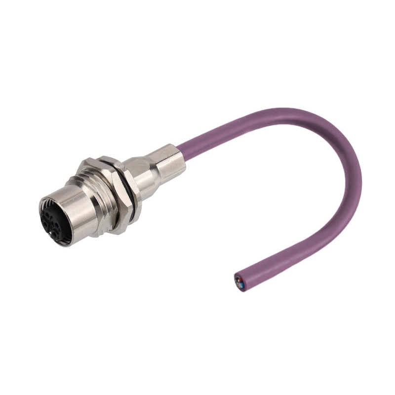 Cavo da 0,3 m con filettatura PG9 per montaggio a pannello M12 a 4 pin