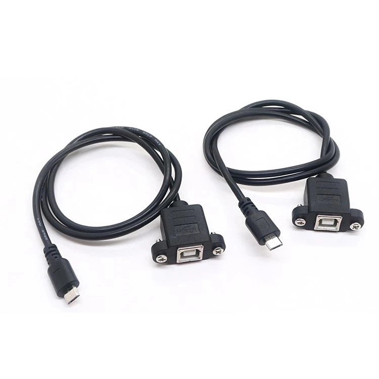 Kabel USB micro 5p do USB typu B ze śrubą blokującą