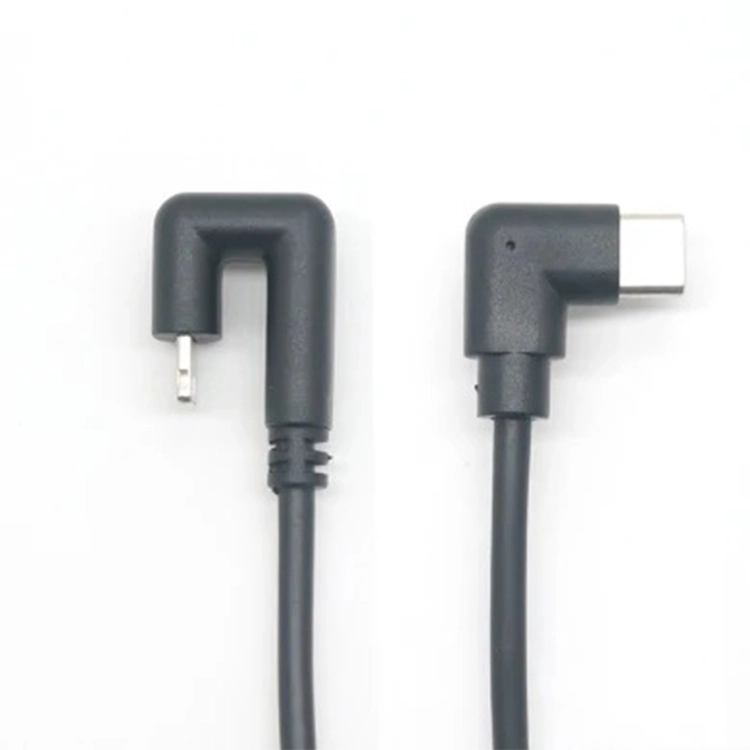 Connecteur coudé de câble USB-C en forme de U