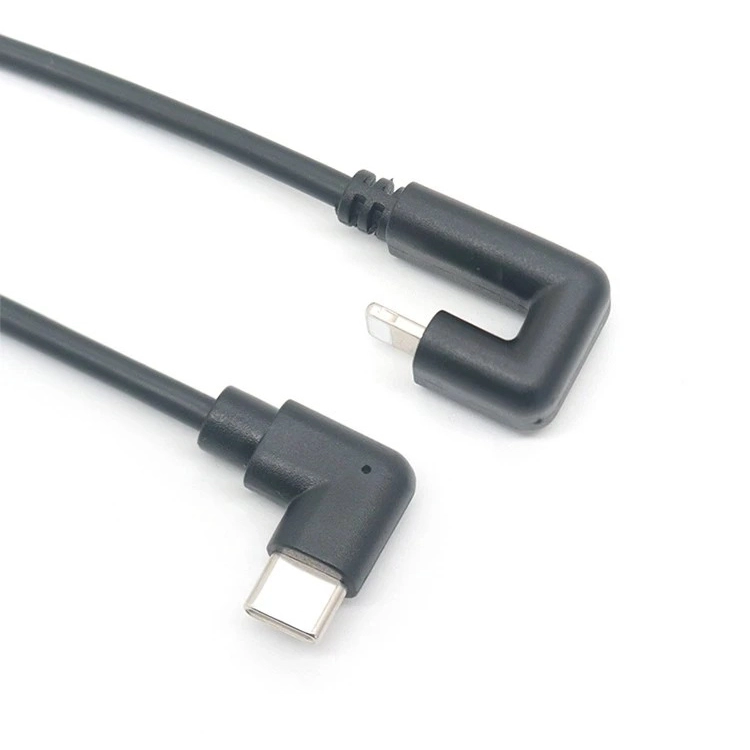 Connecteur coudé de câble USB-C en forme de U