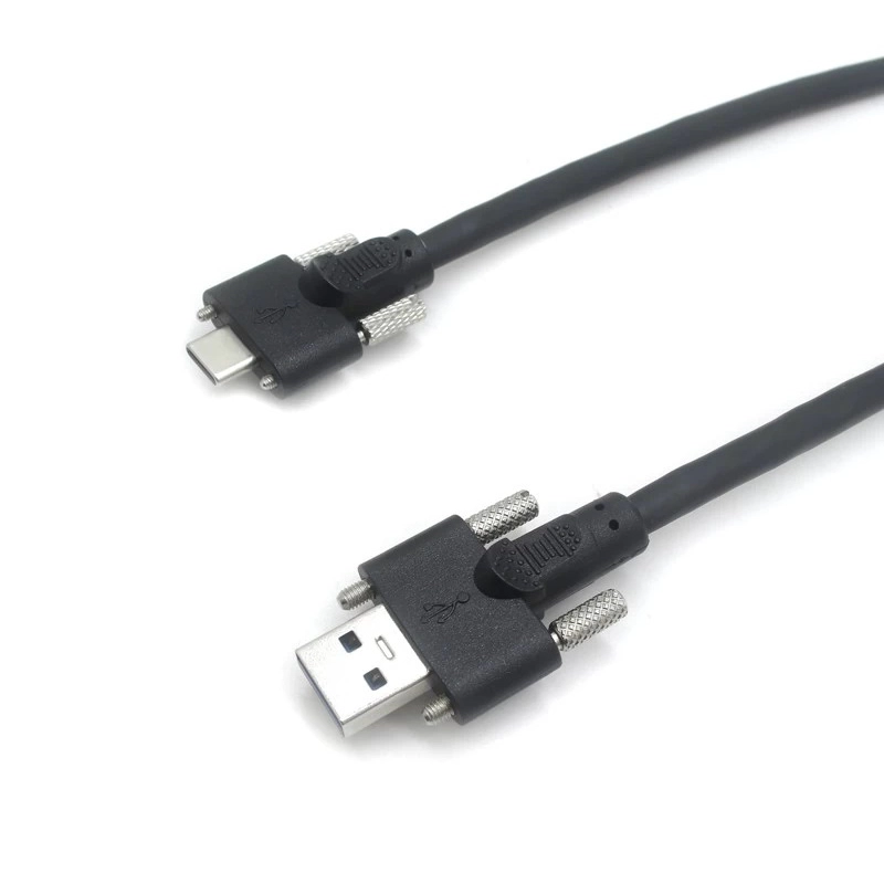 Cavo USB 3.0 A maschio a USB tipo C con bloccaggio a vite