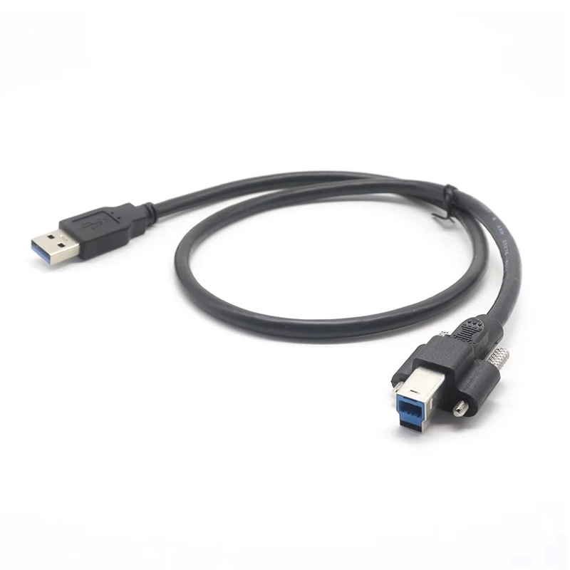 Cavo USB 3.0 tipo B con vite di bloccaggio maschio