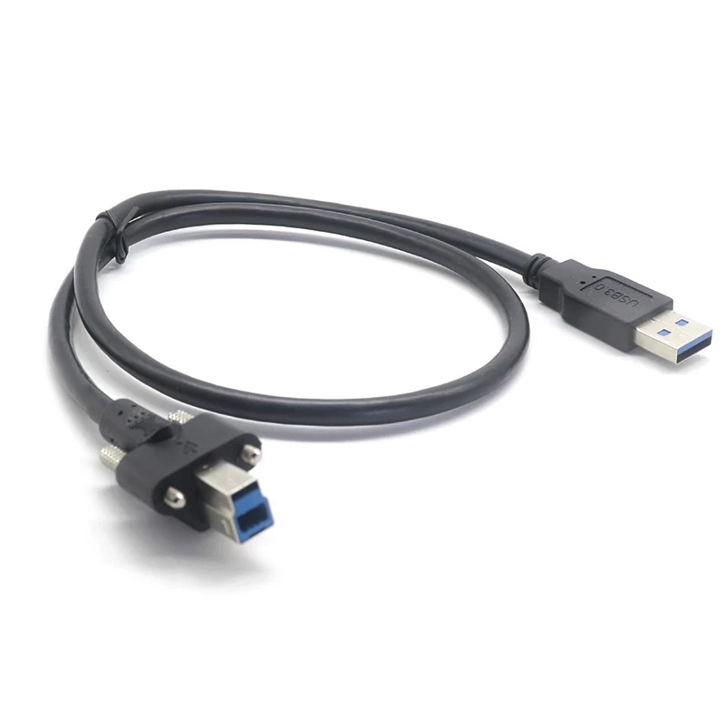 Cavo USB 3.0 tipo B con vite di bloccaggio maschio
