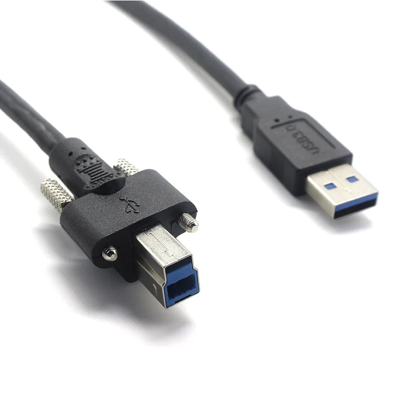 Cavo USB 3.0 tipo B con vite di bloccaggio maschio
