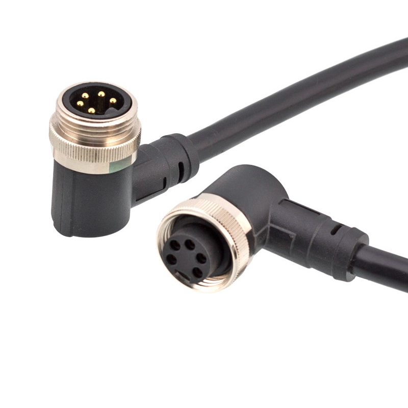 7/8 5 pole male to female straight or right angle cable