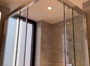 Puerta de vidrio para cuarto de baño