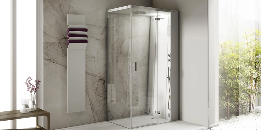 transparency clear glass bathroom door