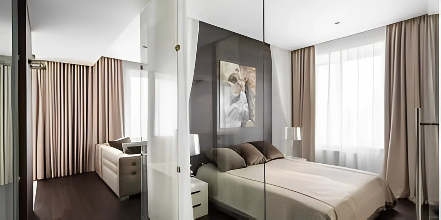 bedroom glass partition wall factory