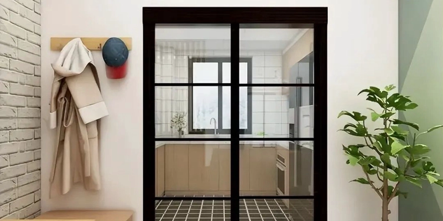 Minimalist glass sliding door factory