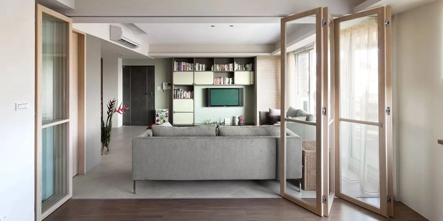 folding glass doors partition factory