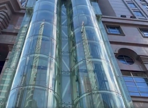 Sightseeing Elevator Curtain Wall Safety Curved Glass