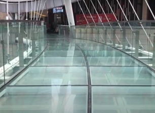Salamin sa Palapag Salamin Balustrade Sa Mga Pampublikong Lugar