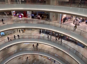 Curved Fence Glass Sa Shopping Mall