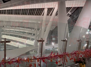 Dot effect printing glass Fence Glass