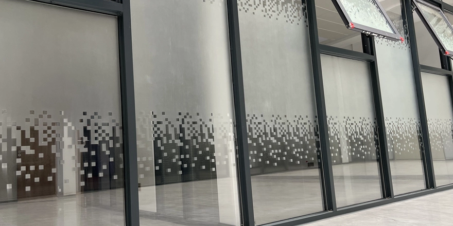 glass partition walls office