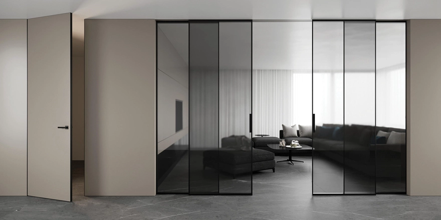 Clear glass doors factory