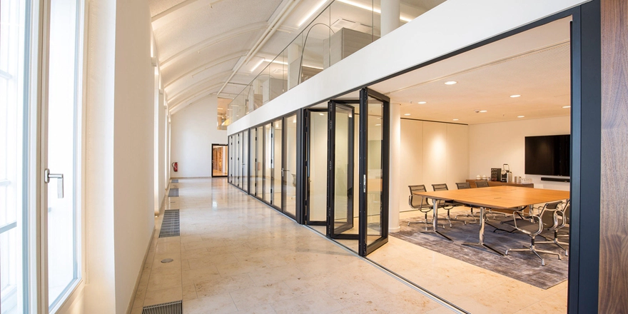 Folding glass door factory