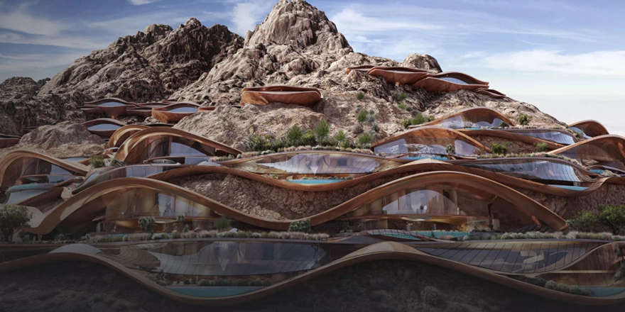 sindalah neom building glass project