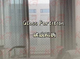 Dot Effect Glass Partition