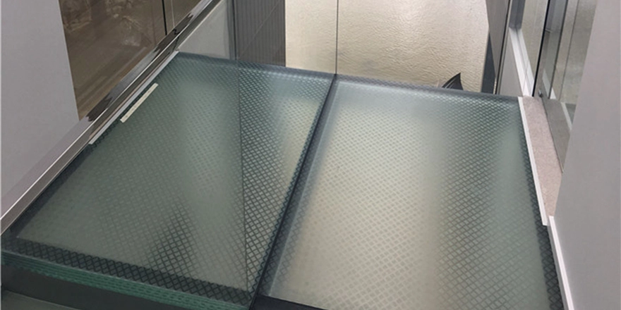 anti-slip glass floor factory