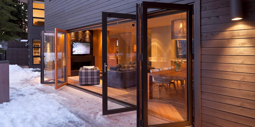 folding insulated glass window door