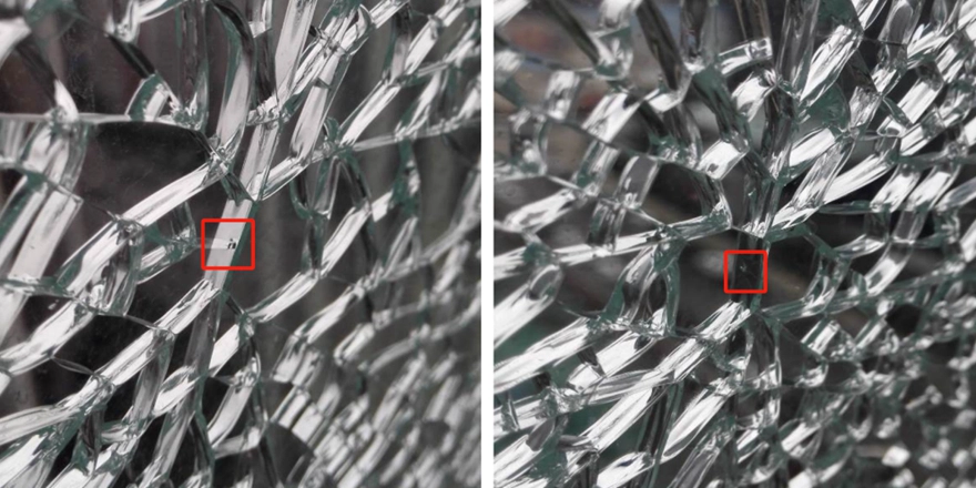 tempered glass breaks stage