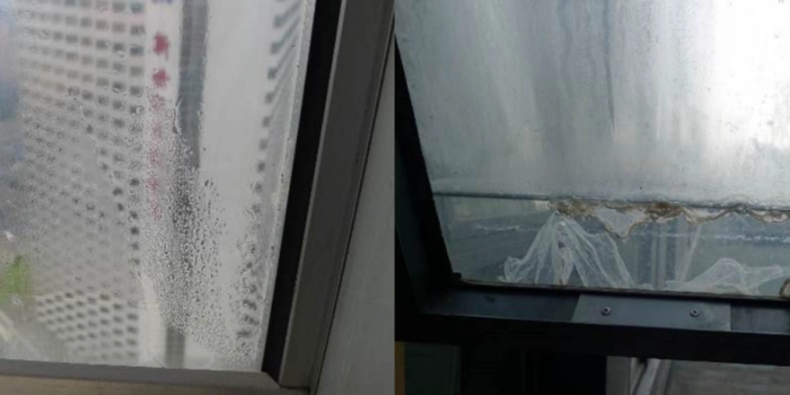 The failure of steam inlet into insulating glass
